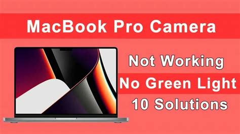 Apple Macbook Pro Camera Not Working