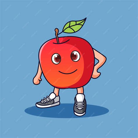 Apple Man Cartoon