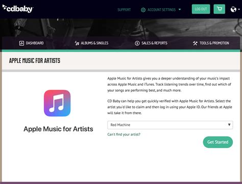 apple music for artists sign up