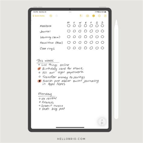 Apple Notes As A Journal