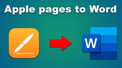 apple pages to microsoft word