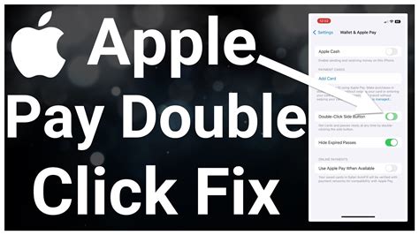 apple pay double click not working