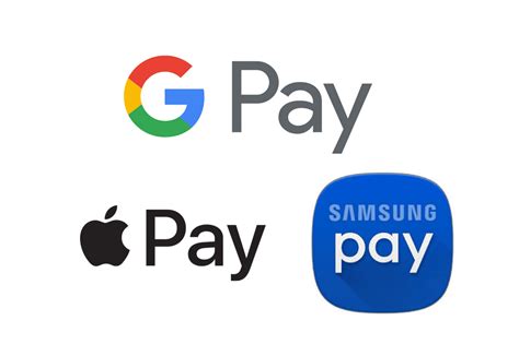 apple pay google pay and samsung pay