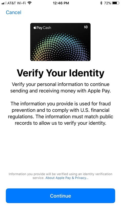 apple pay identity verification