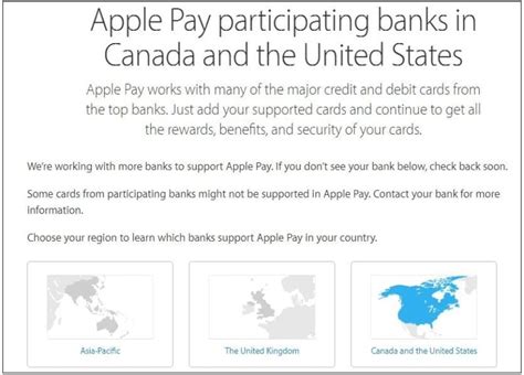 apple pay participating banks
