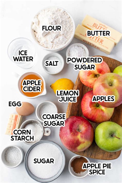 apple pie recipe ingredients list