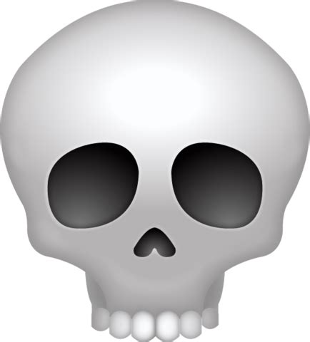 apple skull emoji png