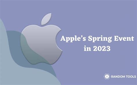 apple spring event 2023 date