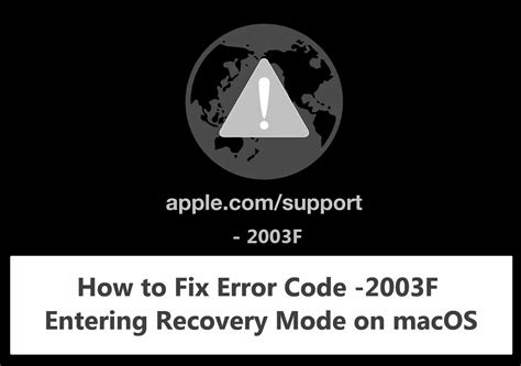apple support code 2003f