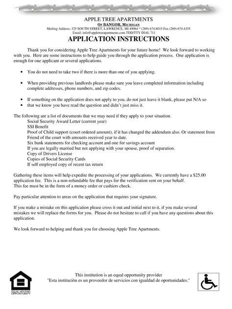 Apple Tree Apartments Application