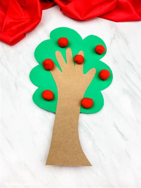 apple tree handprint craft