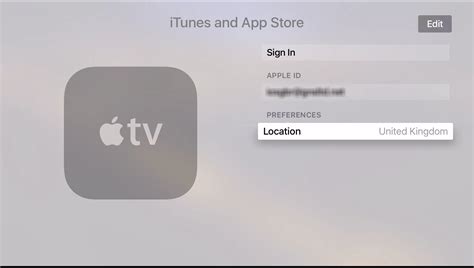 apple tv login account