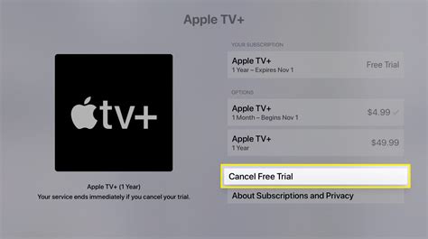 apple tv login cancel subscription