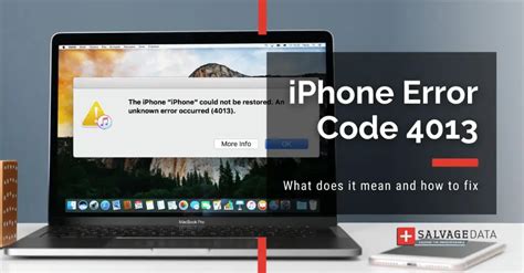 apple update error code 4013