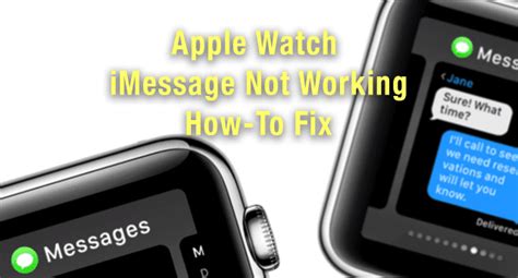 apple watch imessage not syncing