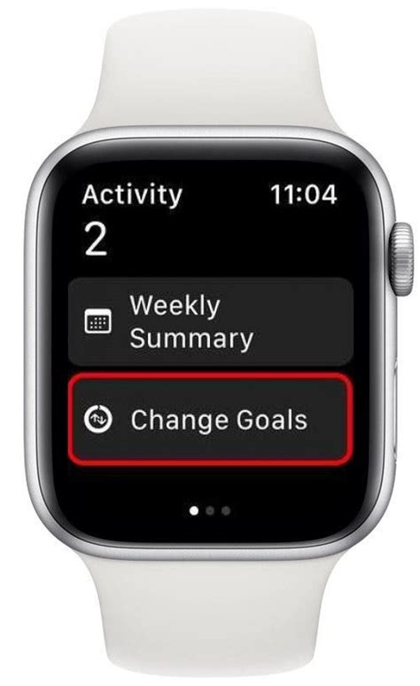 apple watch move goal suggestions