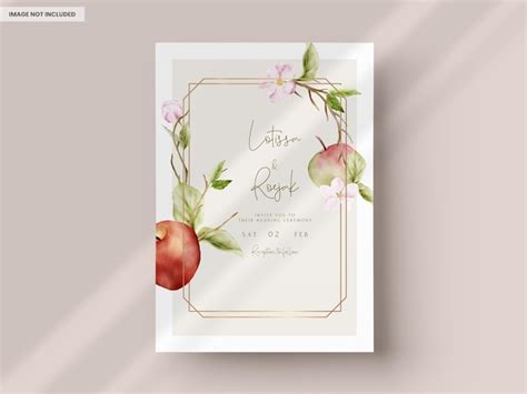 Apple Wedding Party Invitations