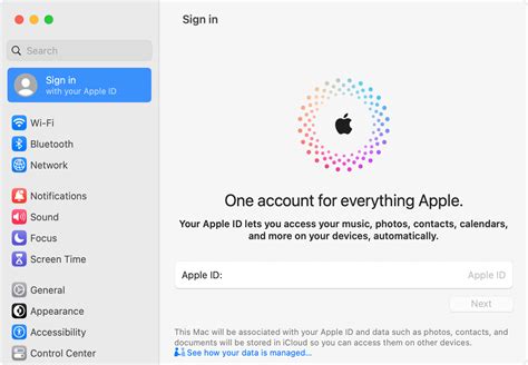 apple.com sign in page