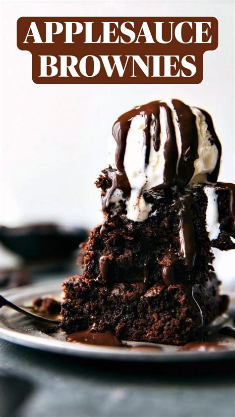 Applesauce Fudge Brownies
