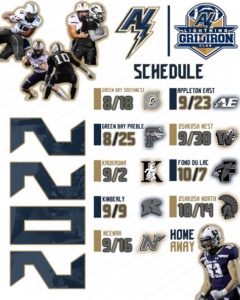 Appleton North Schedule