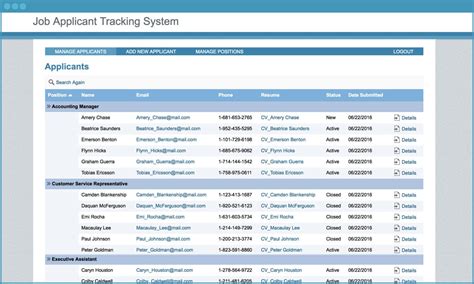 applicant tracking system examples