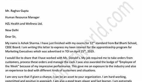 Application Letter For Apprenticeship Training Pdf FREE 54+ Examples & Samples In Editable