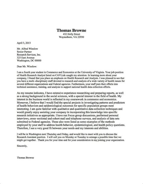 Example of resume application letter