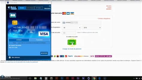 Réglez votre séance en carte bleue