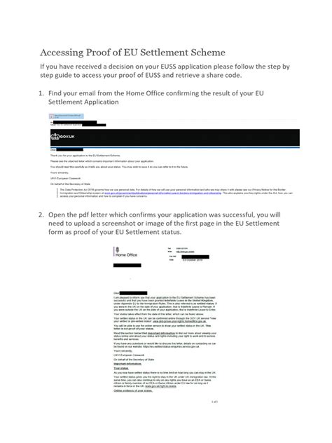 application eu settlement