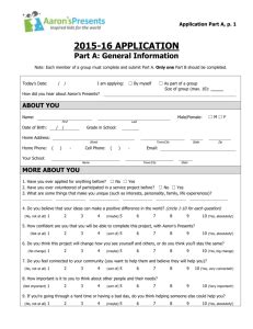 Application For Aaron's