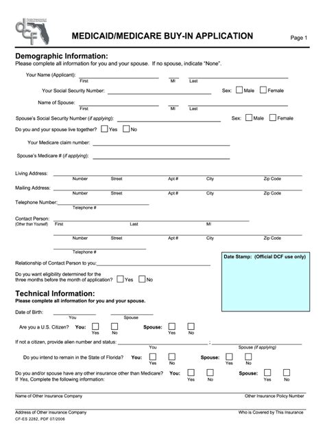 application for medicaid through dcf