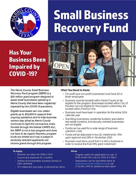 application for small business recovery fund