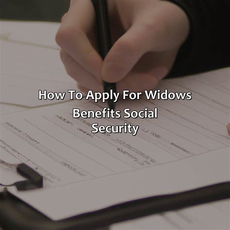 application for widow benefits