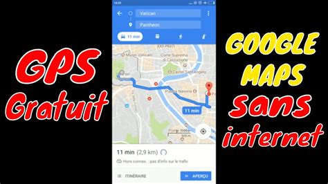 application gps android sans internet