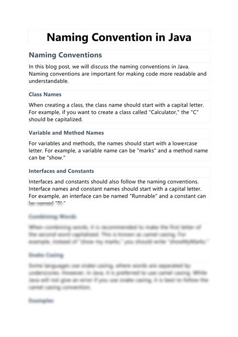  62 Essential Application Naming Convention Java In 2023