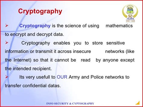 application of cryptography in information security