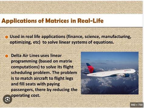 application of matrices in real life example pdf