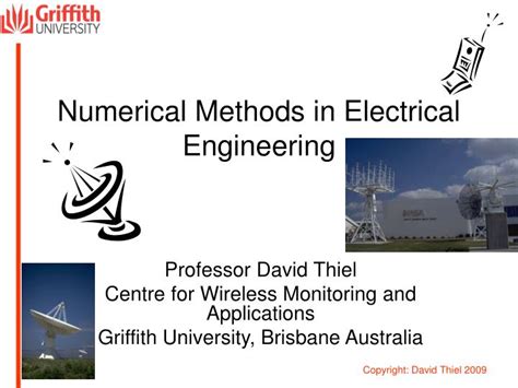 application of numerical analysis in electrical engineering