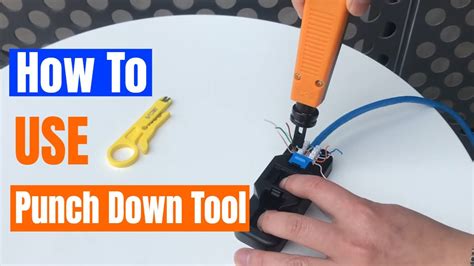 Application Of Punch Down Tool