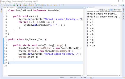 application of thread in java
