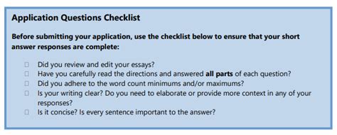 application questions examples for students