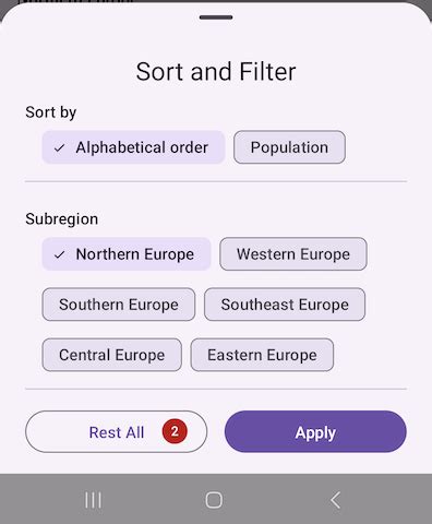 Application Sorting Android
