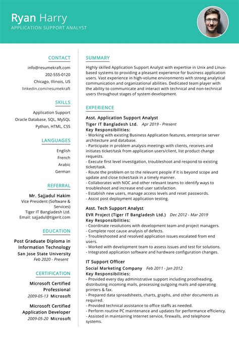 amecc.us:application support analyst sample resume