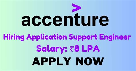 application support engineer level in accenture