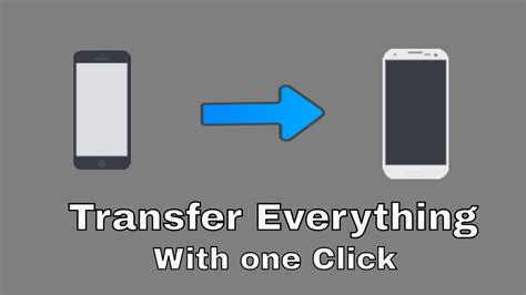 application to transfer data from one phone to another