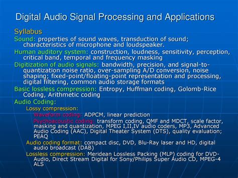 applications of digital signal processing to audio and acoustics