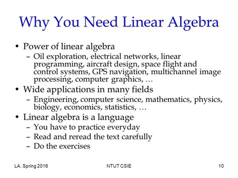 applications of linear algebra in computer science