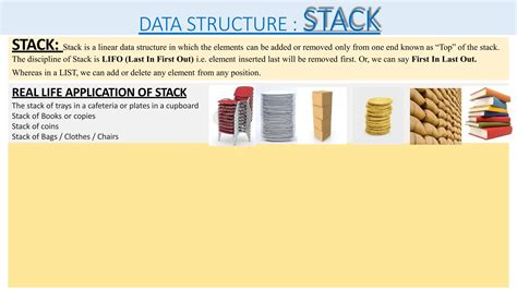 applications of stack in data structure class 12