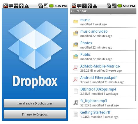 applications similar to dropbox