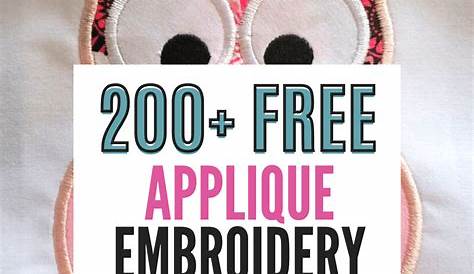 FREE MACHINE EMBROIDERY APPLIQUE DESIGNS « EMBROIDERY